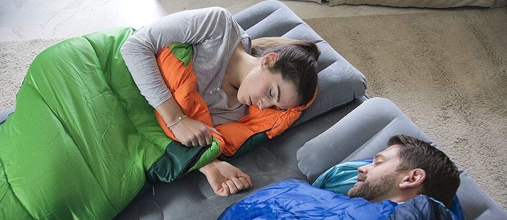 Air Mattress with Inflatable Pillows