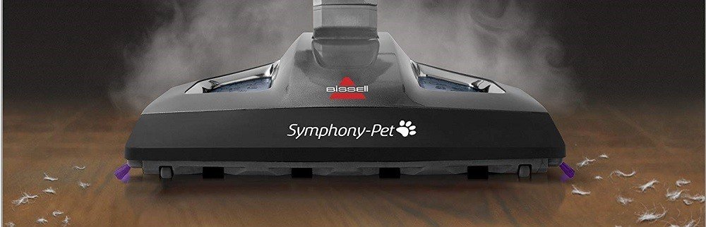Bissell Symphony Pet Steam Mop and Steam Vacuum Cleaner for Hardwood and Tile Floors, with Microfiber Mop Pads, 1543A