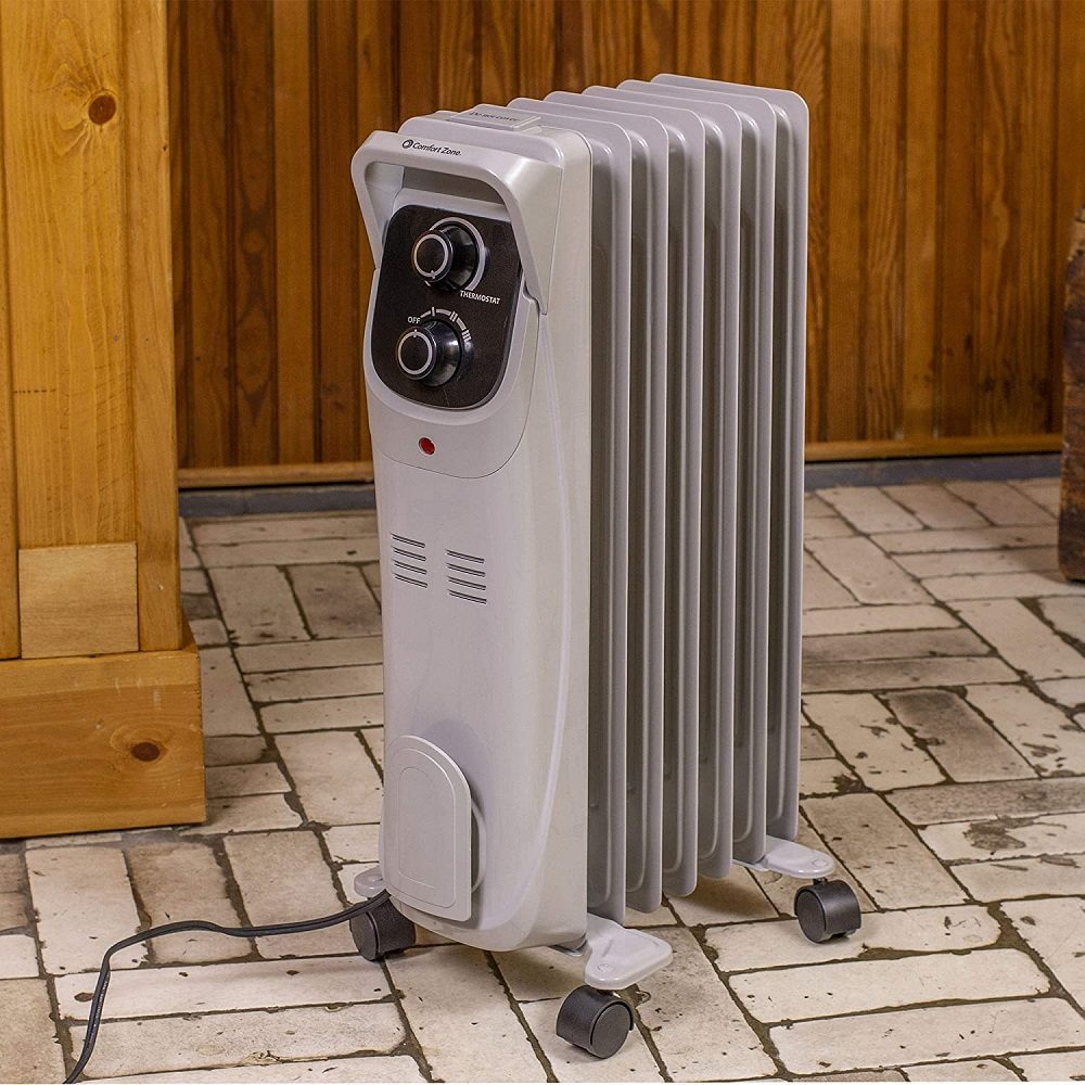 Comfort Zone CZ8008 Silent Electric Oil-Filled Radiator Heater