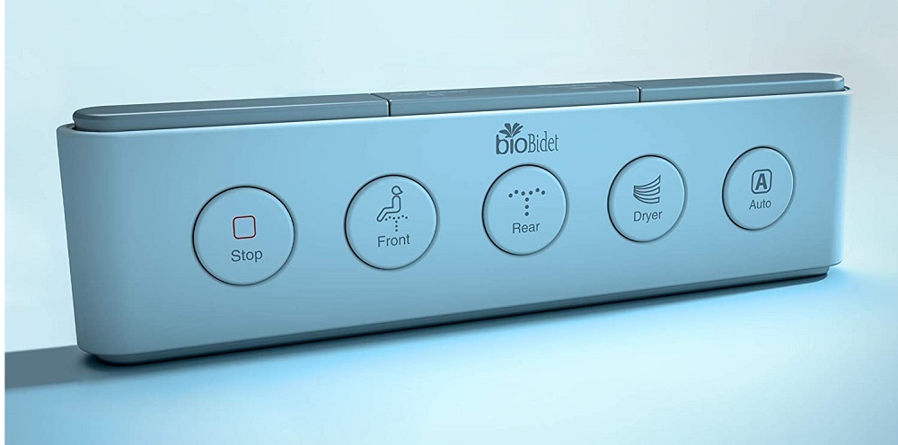 BioBidet Discovery DLS Elongated Smart Low-Profile Auto Open/Close Bidet Toilet Seat, White