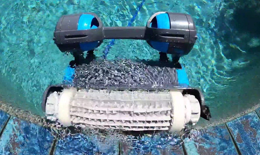 Robotic Pool Cleaner in the Pool
