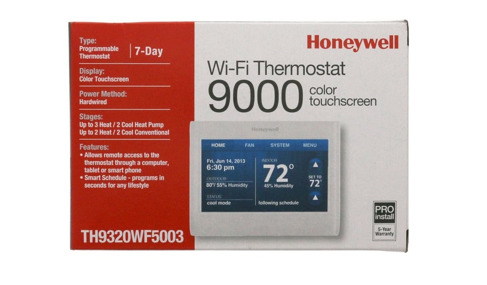 Honeywell Wireless WiFi Thermostat TH9320WF5003