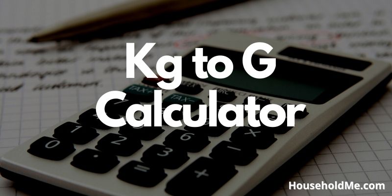 Kg to G Calculator